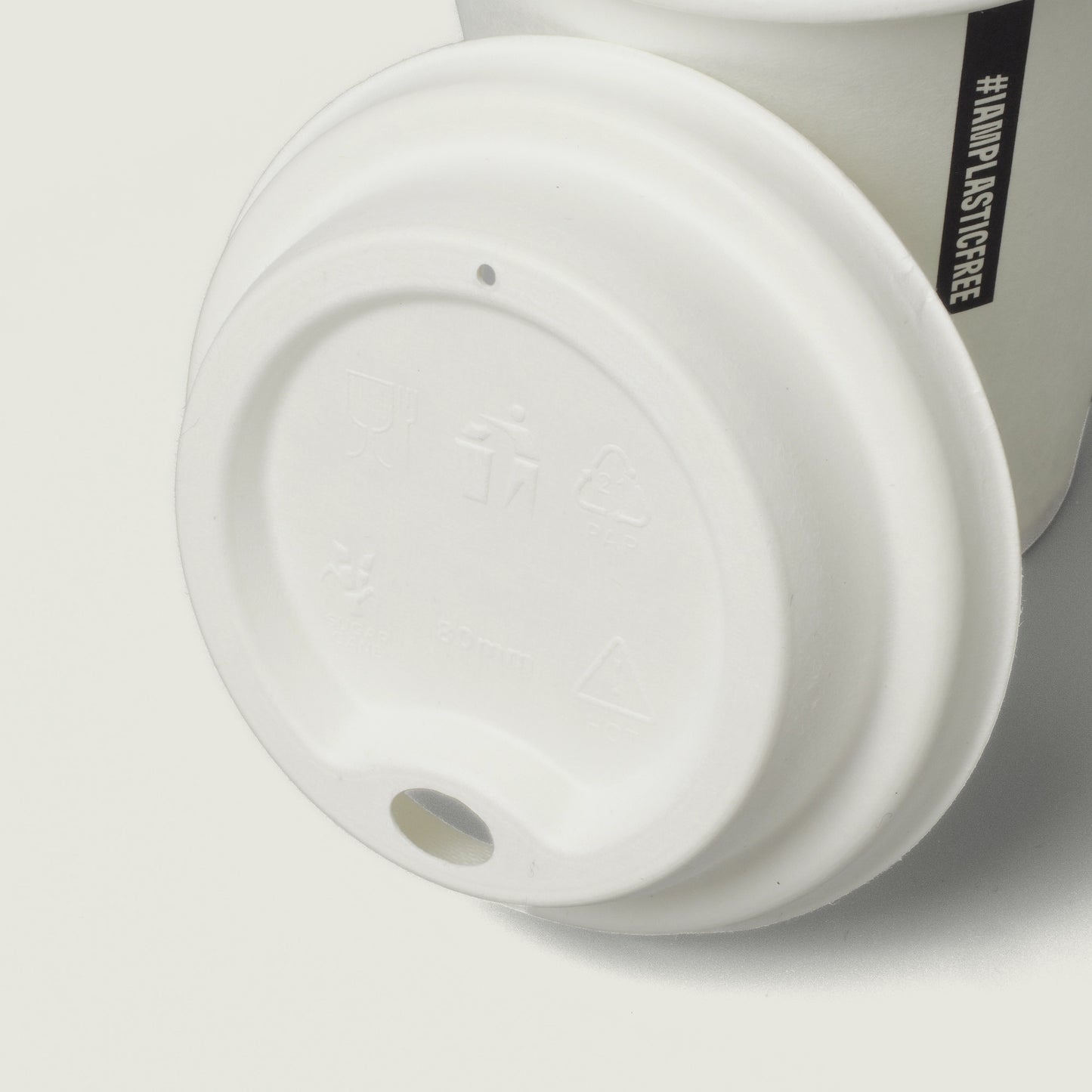 Deckel aus Bagasse für Coffee-To-Go-Becher