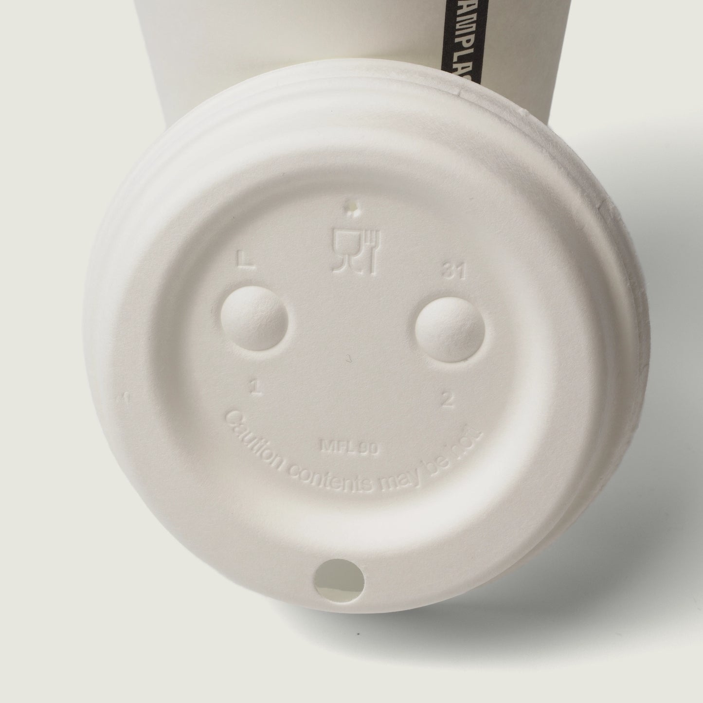 Deckel aus Holzfasern für Coffee-to-go-Becher