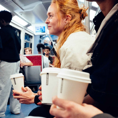 Deckel aus Holzfasern für Coffee-To-Go-Becher (100 Stück)