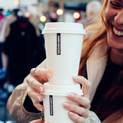 Deckel aus Holzfasern für Coffee-To-Go-Becher (100 Stück)