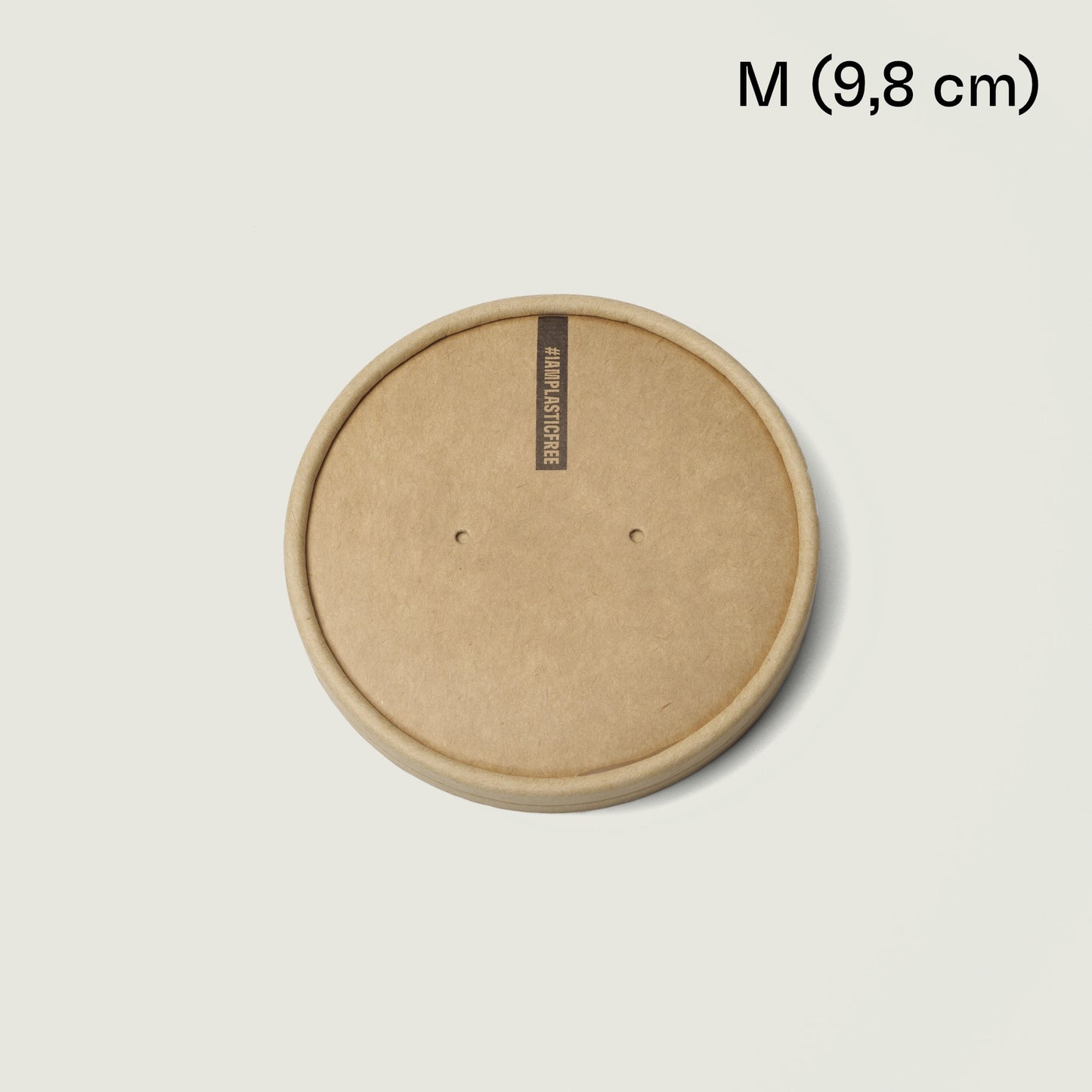 Coperchi di carta kraft per vaschette da minestra (marrone)