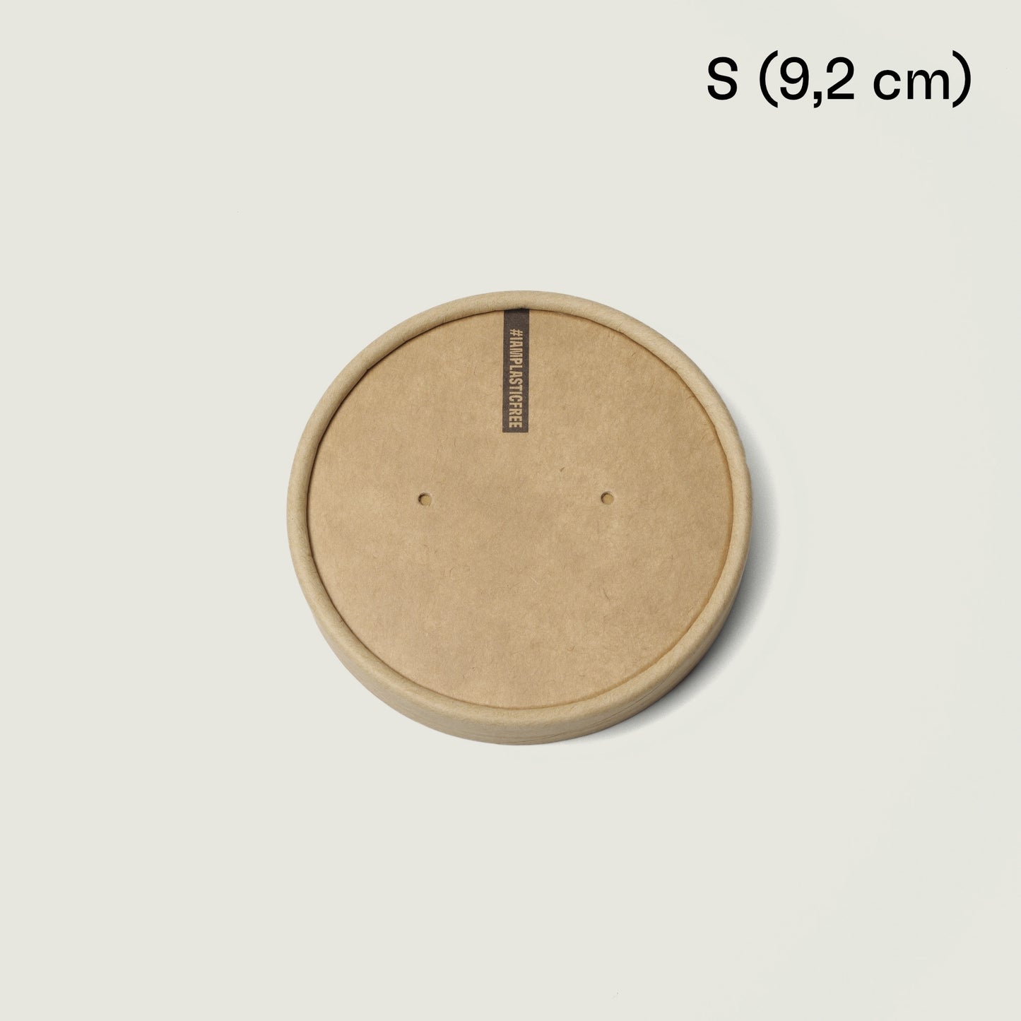 Coperchi di carta kraft per vaschette da minestra (marrone)