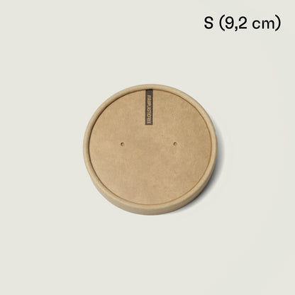 Coperchi di carta kraft per vaschette da minestra (marrone)