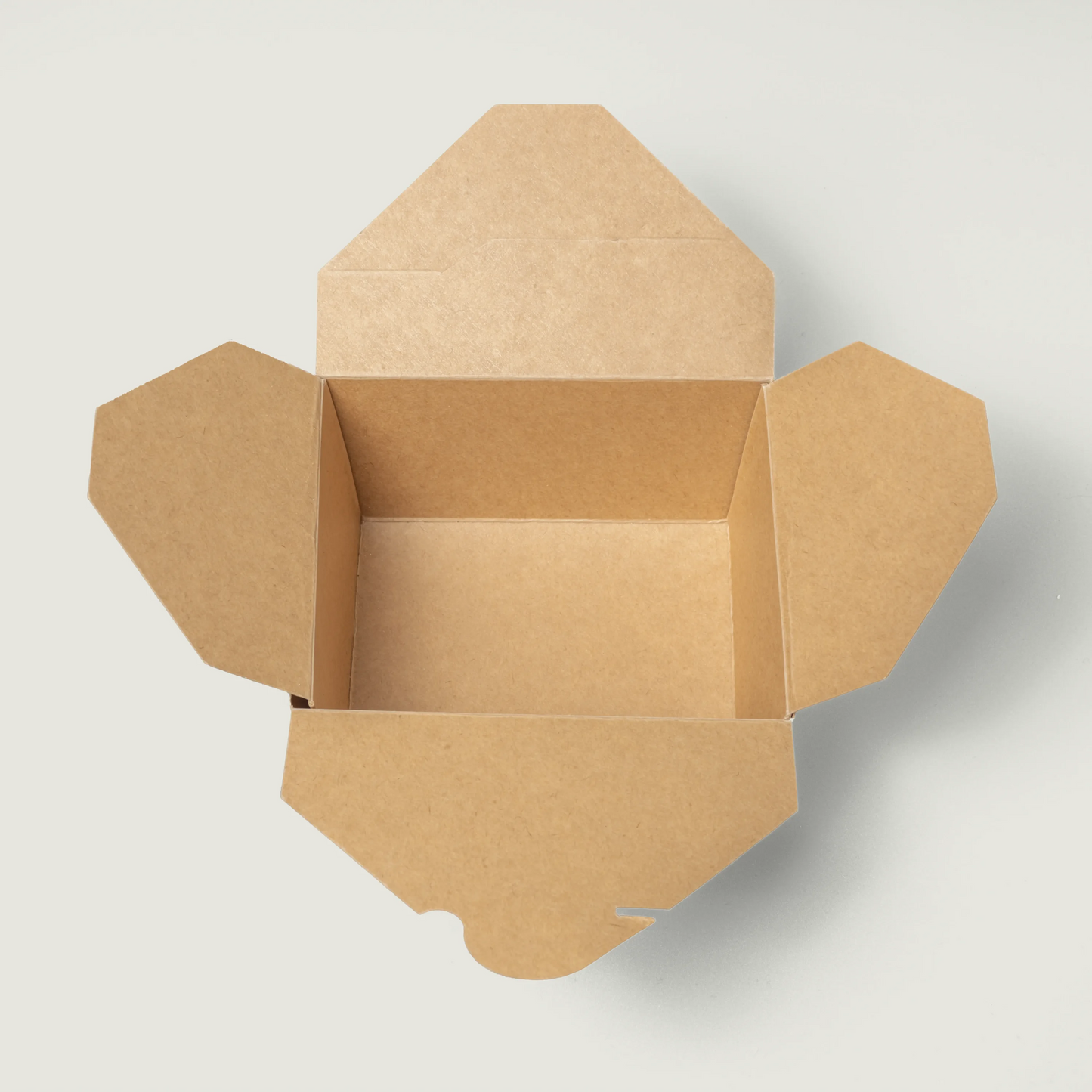 Rechteckige Takeaway-Box mit Faltdeckel