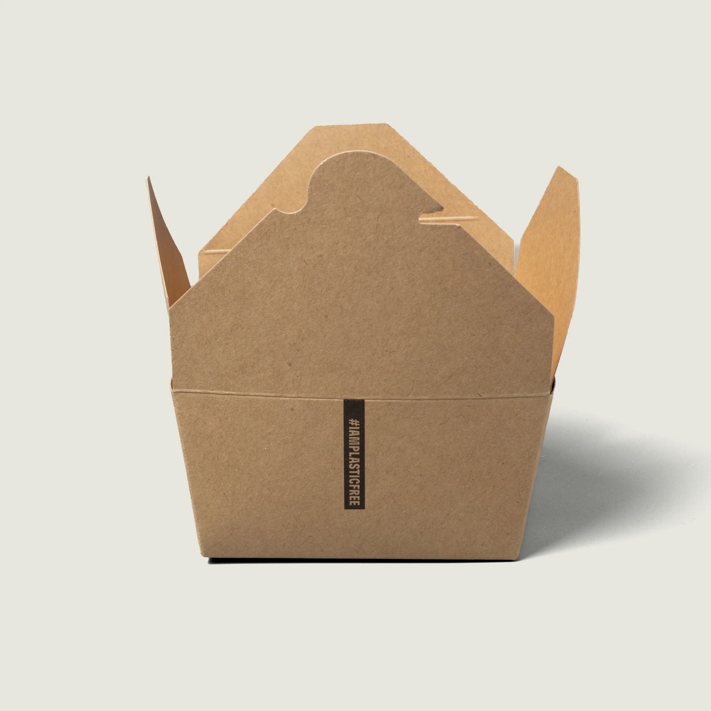 Rechteckige Takeaway-Box mit Faltdeckel