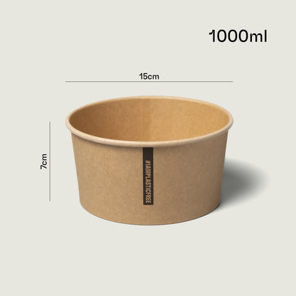 Take-away bowl made of kraft paper