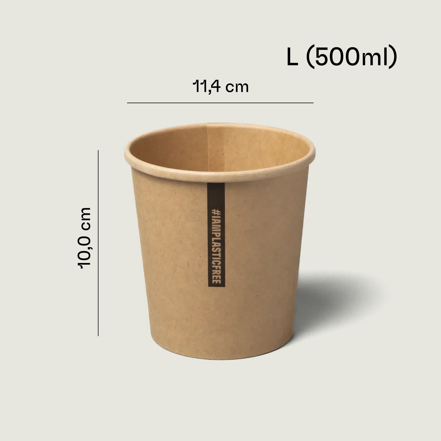 Suppenbecher aus Kraftpapier (braun)