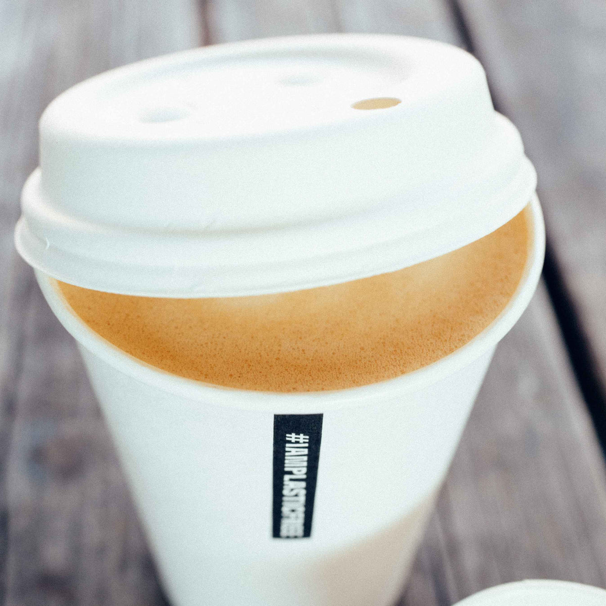 Deckel aus Holzfasern für Coffee-To-Go-Becher (100 Stück)