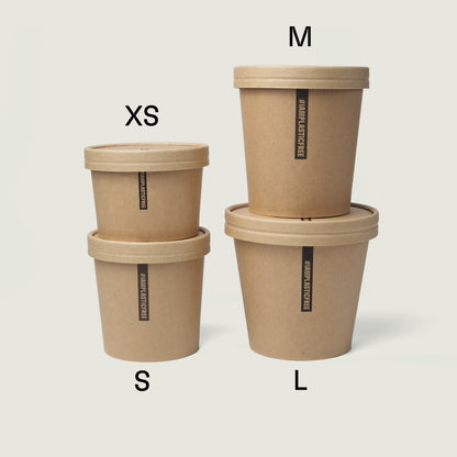 Suppenbecher aus Kraftpapier (braun)